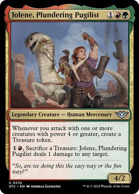 Magic the Gathering Jolene, Plundering Pugilist Outlaws of Thunder Junction