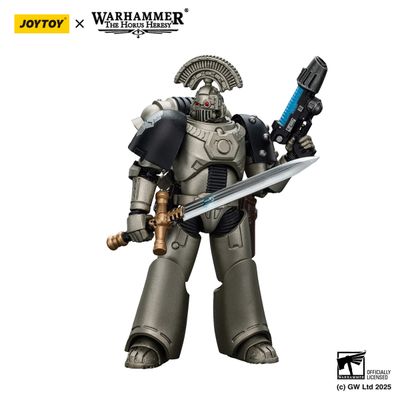 PRE-ORDER Joy Toy Warhammer 40k Iron Warriors MKVI Tactical Sergeant with Power Sword and Plasma Pistol