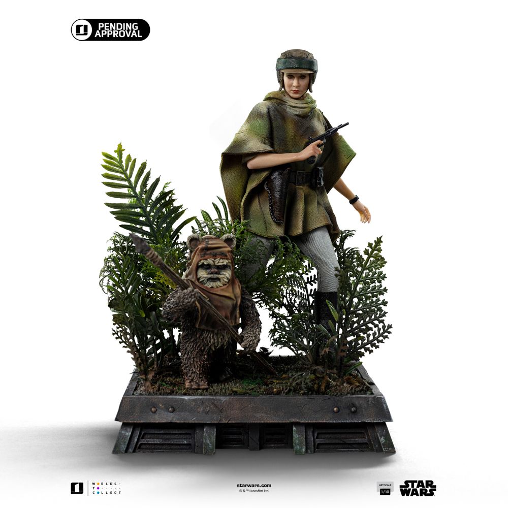 PRE-ORDER Iron Studios Leia and Wicket Star Wars Art Scale 1/10