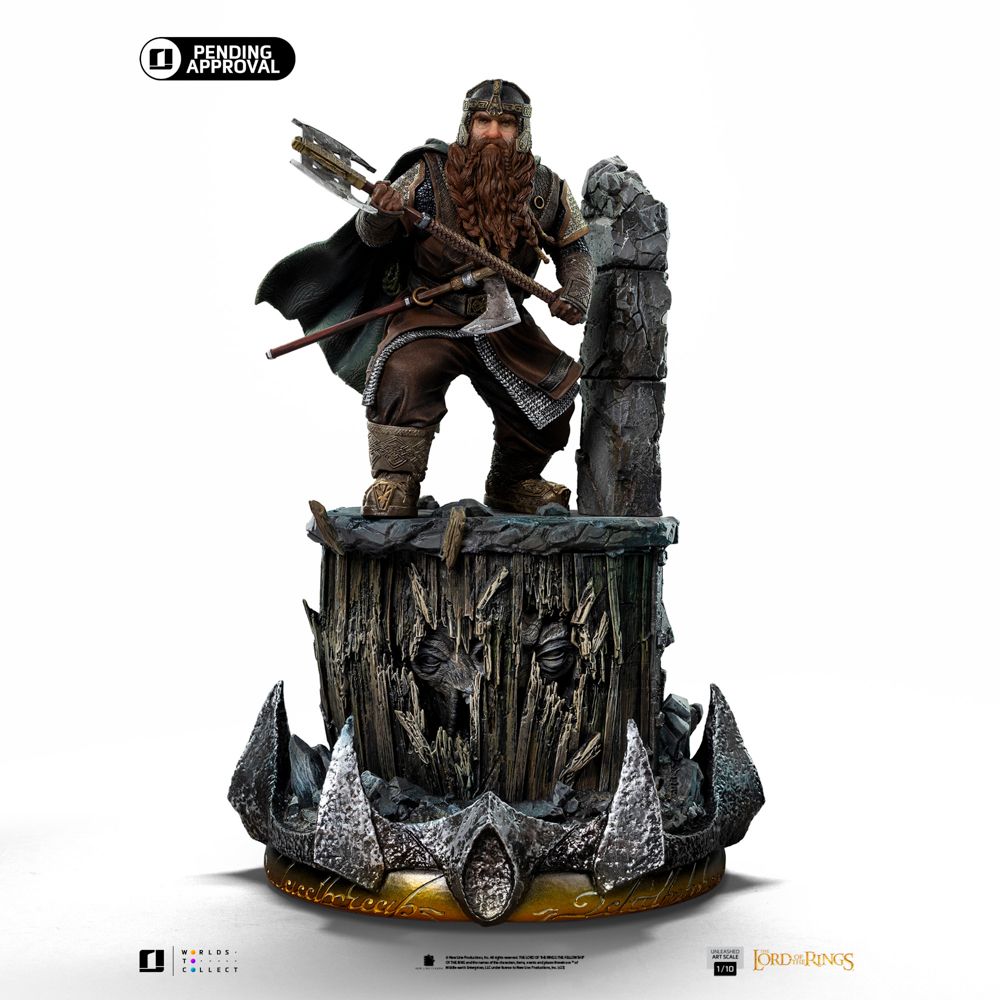 PRE-ORDER Iron Studios Gimli Unleashed Lord of the Rings Art Scale 1/10