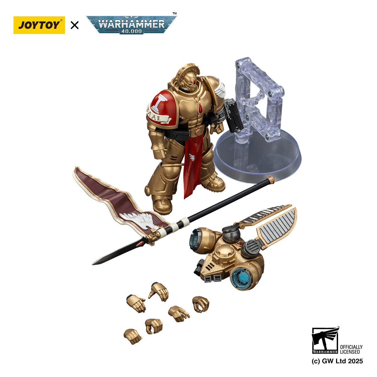PRE-ORDER Joy Toy Warhammer 40k Blood Angels Sanguinary Guard 3 with Angelus Boltgun and Encarmine Spear