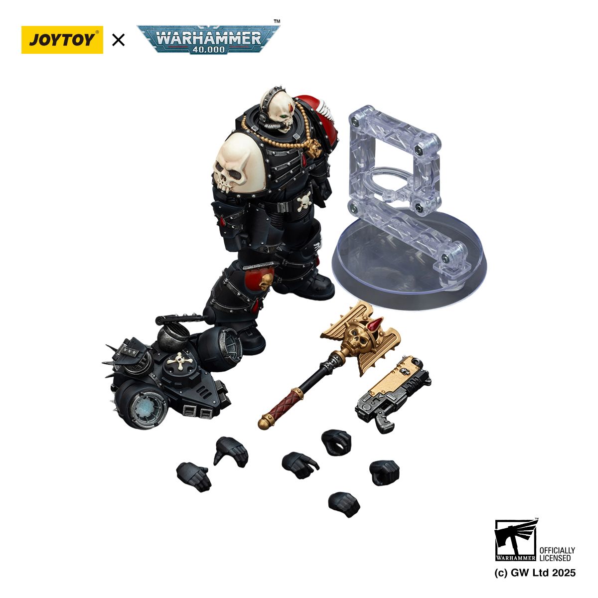 PRE-ORDER Joy Toy Dark Warhammer 40k Blood Angels Lemartes With Jump Pack,Blood Crozius and Absolver Bolt Pistol