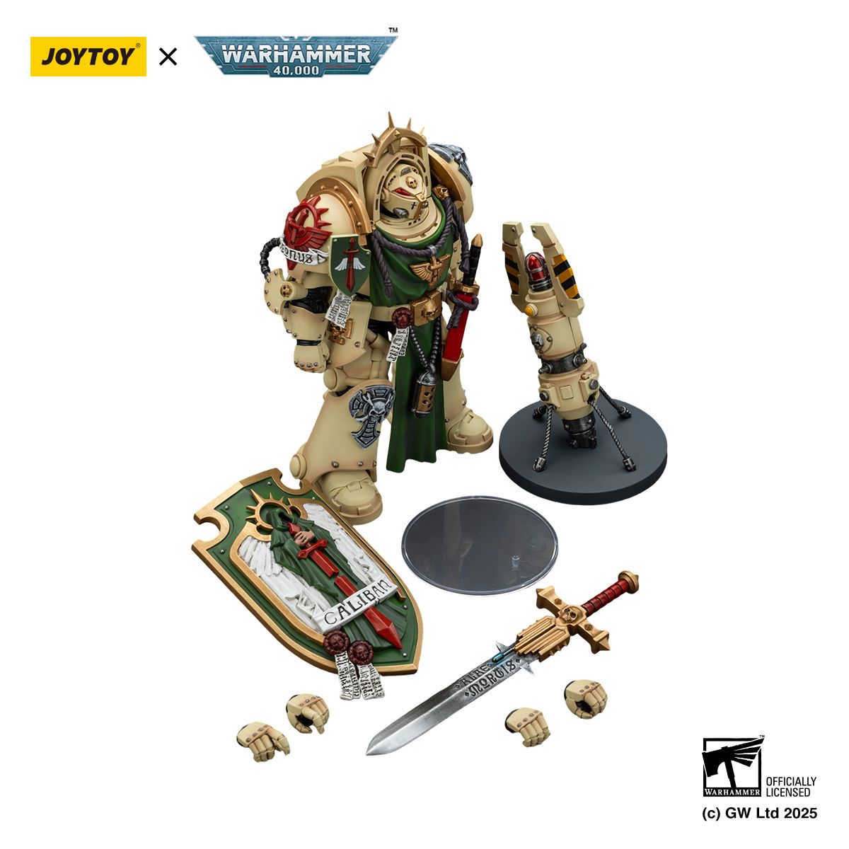 PRE-ORDER Joy Toy Warhammer 40k Dark Angels Deathwing Knight 1 With power Sword, Storm Shield and Teleport Homer