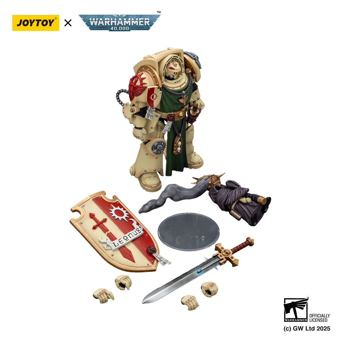 PRE-ORDER Joy Toy Warhammer 40k Dark Angels Deathwing Knight 2 With power Sword, Storm Shield and Watcher in the Dark