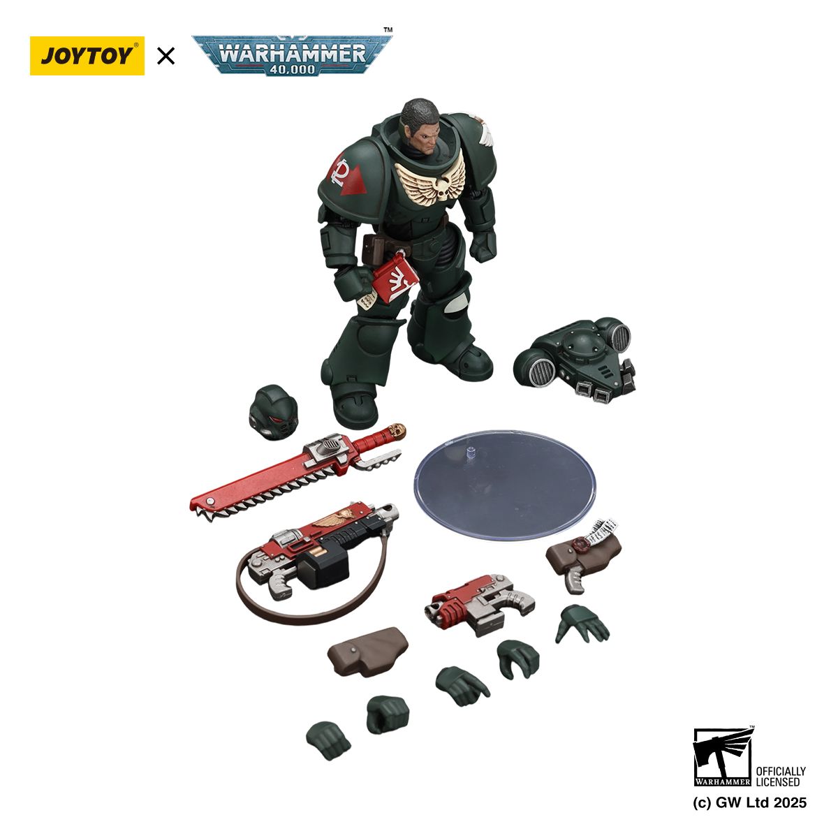 PRE-ORDER Joy Toy Warhammer 40k - Dark Angels Intercessors Brother Asharr