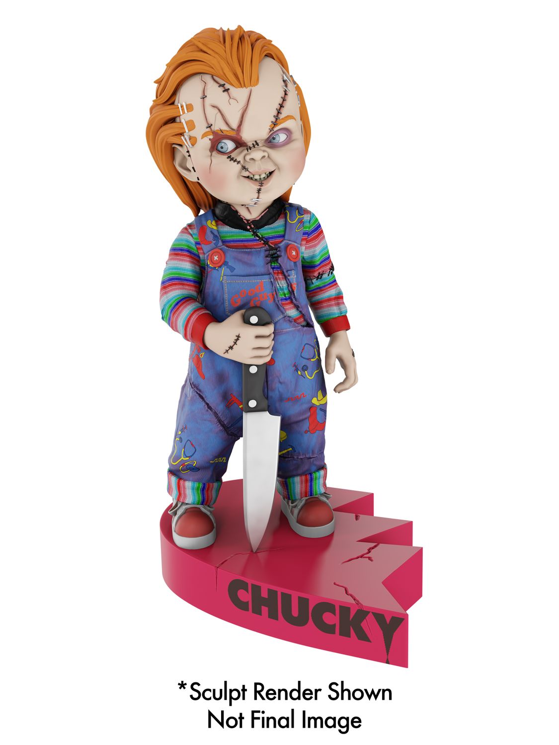 PRE-ORDER NECA Bride of Chucky - Chucky (Heart Connect Base) Head Knocker