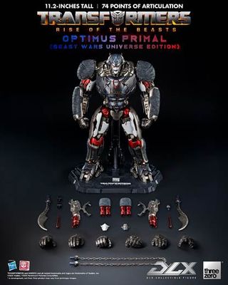 PRE-ORDER ThreeZero Transformers: Rise of the Beasts - DLX Optimus Primal (Beast Wars Universe Edition) Action Figure