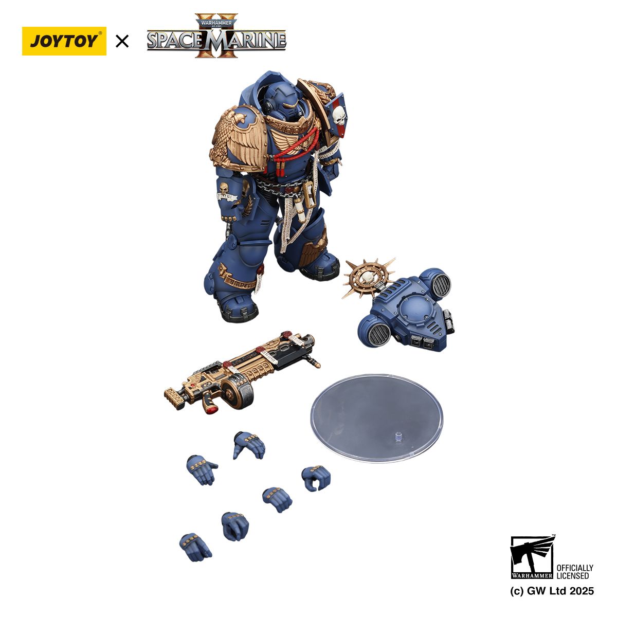 PRE-ORDER Joy Toy Warhammer 40k Ultramarines Heavy Relic Primus Armor with Heavy Relic Bolt Rifle