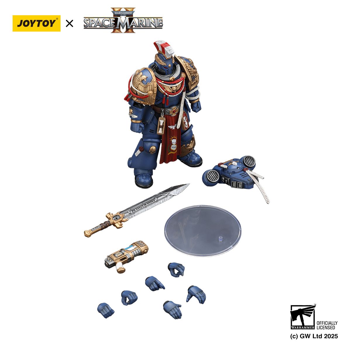 PRE-ORDER Joy Toy Warhammer 40k Ultramarines Relic Primus Armour with Plasma Pistol and Combat Blade