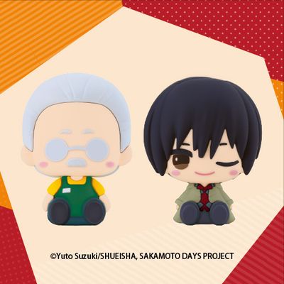 PRE-ORDER Kotobukiya Sakamoto Days Pote Raba Rubber Mascot Sakamoto Taro and Nagumo