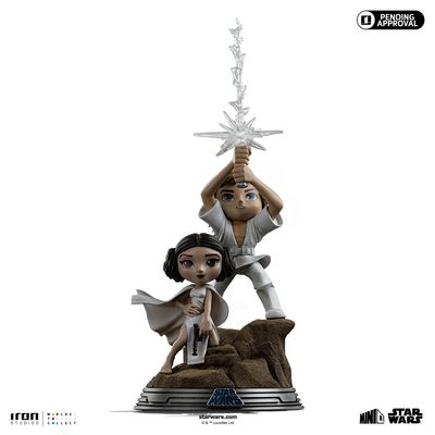 PRE-ORDER Iron Studios Luke and Leia - Star Wars - Minico