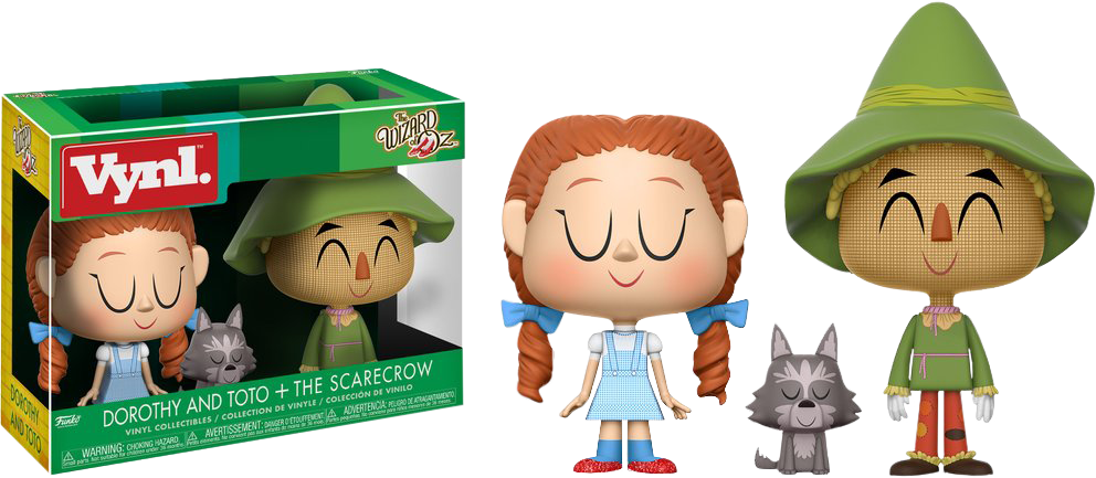 Funko The Wizard of Oz - Dorothy with Toto & The Scarecrow Vynl. Vinyl Figure 2-Pack
