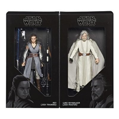 Hasbro SDCC 2017 Exclusive Black Series Jedi Master Luke and Apprentice Rey 6&quot; Action Figures