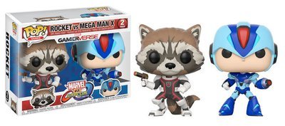 Funko Marvel vs Capcom Rocket Vs. Megaman X 2Pack Pop! Vinyl Figure