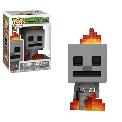 Funko Minecraft - Flaming Skeleton Exclusive Pop! Vinyl Figure