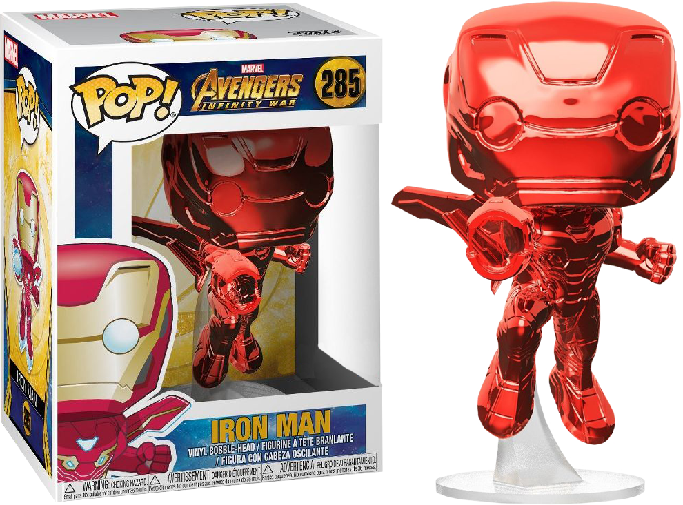 Funko Avengers 3: Infinity War - Iron Man Flying Red Chrome Pop! Vinyl Figure