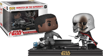 Funko Star Wars Episode VIII: The Last Jedi - Finn and Captain Phasma Rematch On The Supremacy Movie Moments Pop! Vinyl Figure 2-Pack