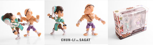 Loyal Subjects Street Fighter Altered Costume Chun-li and Sagat 2 Pack Mini Figures SDCC 2017 Exclusive