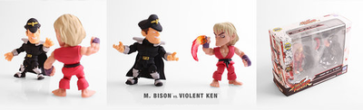 Loyal Subjects Street Fighter Altered Costume Violent Ken and Bison 2 Pack Mini Figures SDCC 2017 Exclusive