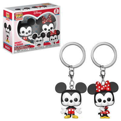 Funko Mickey Mouse and Minnie Mouse Pocket Pop! Key Chain 2-Pack