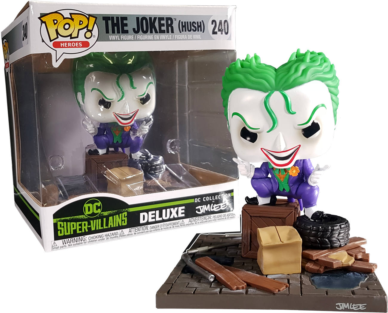 Funko Exclusive Batman: Hush - Joker in Alley Jim Lee Collection Deluxe Pop! Vinyl Figure