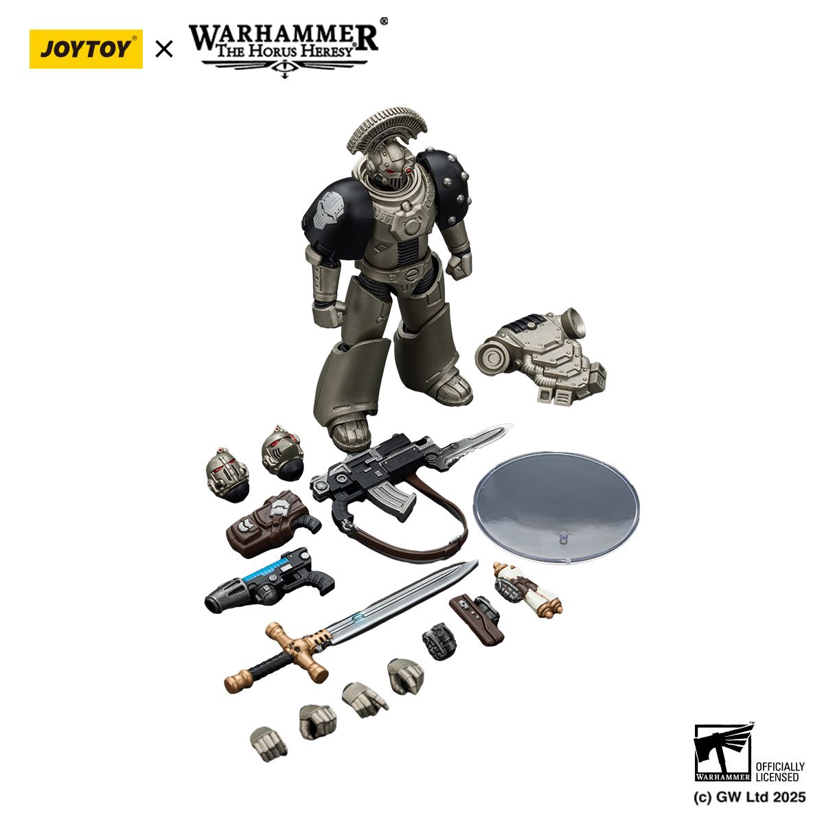 PRE-ORDER Joy Toy Warhammer 40k Iron Warriors MKVI Tactical Sergeant with Power Sword and Plasma Pistol