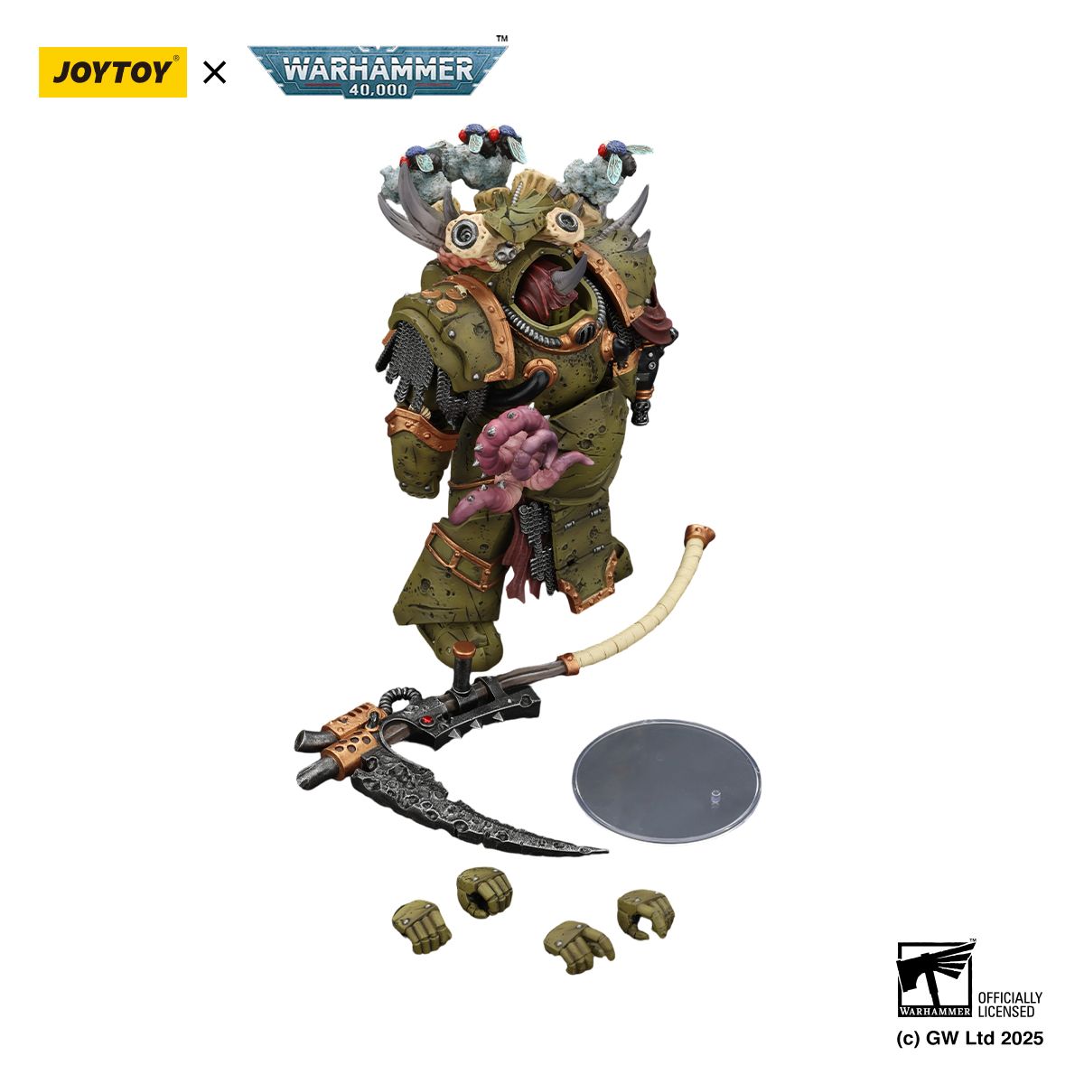 PRE-ORDER Joy Toy Warhammer 40k Death Guard Deathshroud Terminator 2 with Manreaper and Plaguespurter Gauntlet