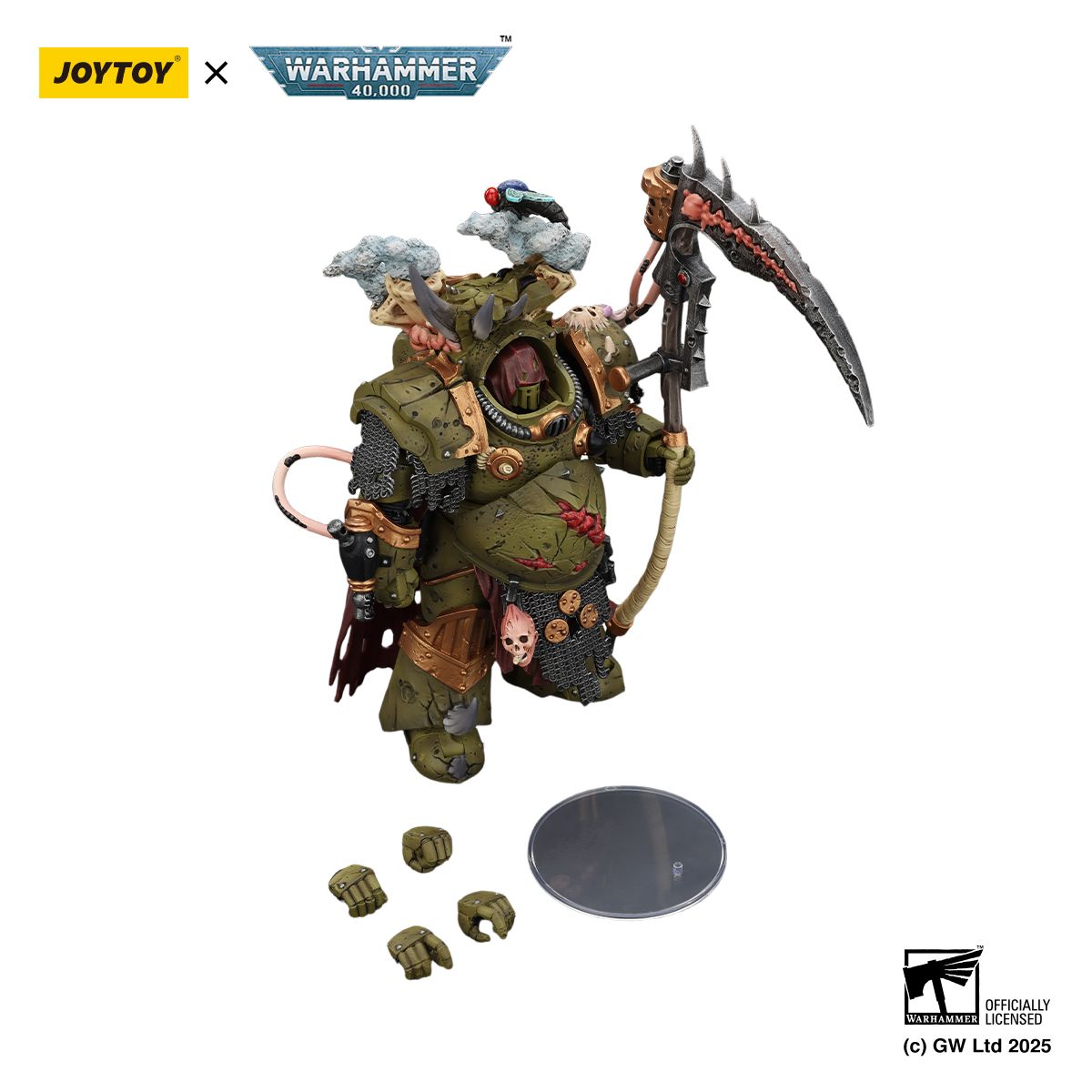PRE-ORDER Joy Toy Warhammer 40k Death Guard Deathsthroud Terminator 1 with Manreaper and Plaguespurter Gauntlet