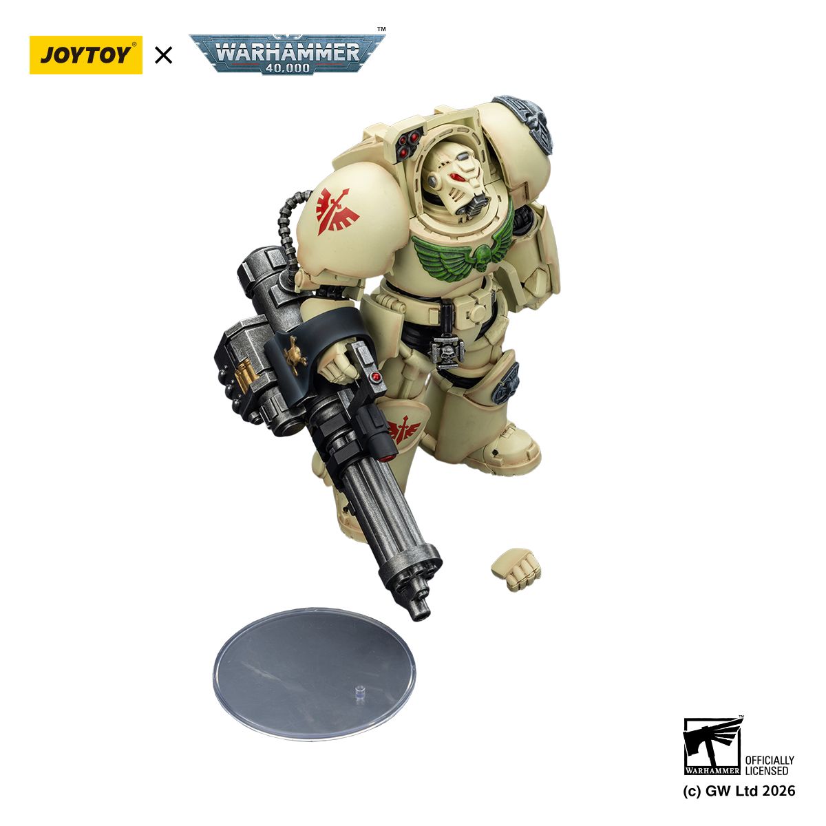 PRE-ORDER Joy Toy Warhammer 40k Dark Angels Deathwing Terminator 3 with Power Fist and Assault Cannon