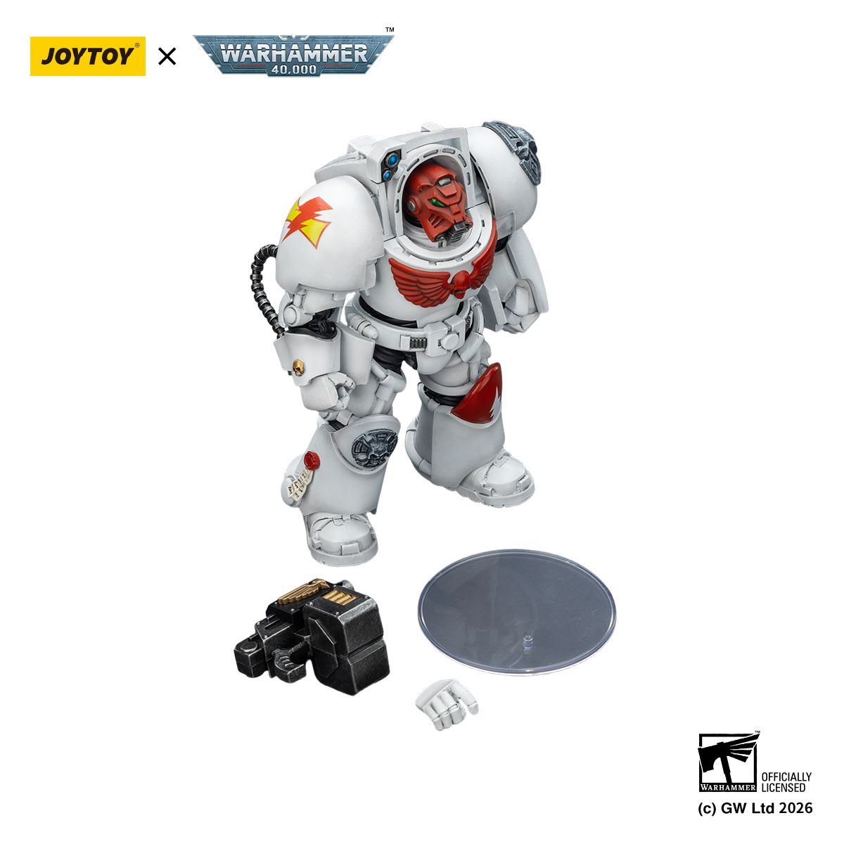 PRE-ORDER Joy Toy Warhammer 40k White Scars Terminator 2 with Power Fist and Storm Bolter