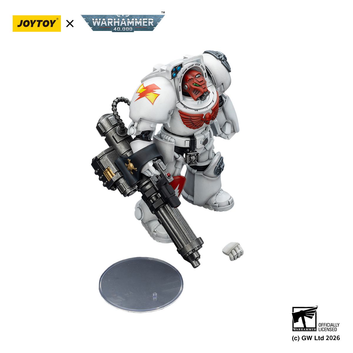 PRE-ORDER Joy Toy Warhammer 40k White Scars Terminator 3 with Power Fist and Assault Cannon