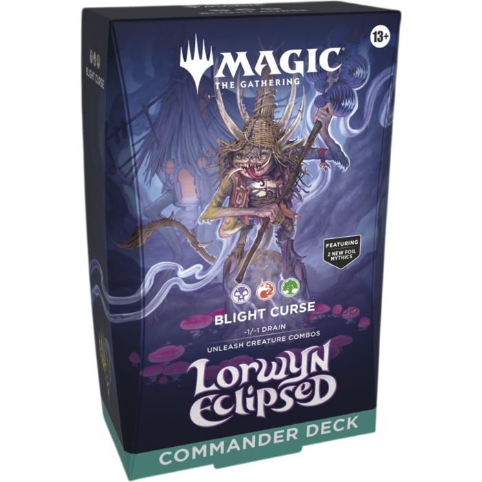 Magic the Gathering Lorwyn Eclipsed Blight Curse Commander Deck
