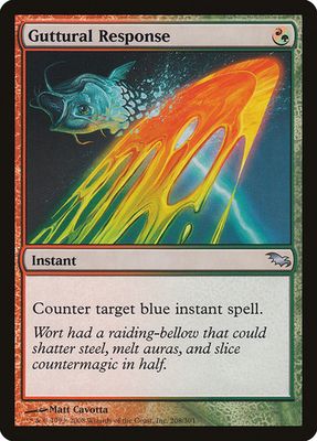 Magic the Gathering Guttural Response Shadowmoor