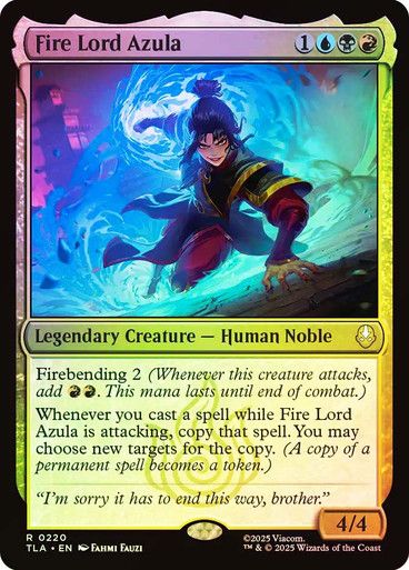 Magic the Gathering Fire Lord Azula Foil Avatar: The Last Airbender