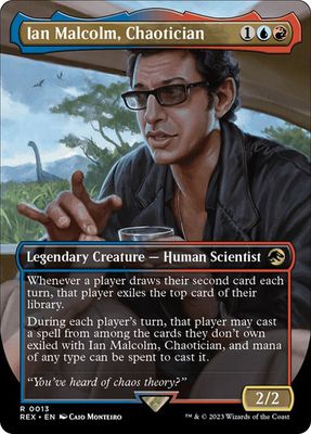 Magic the Gathering Ian Malcolm, Chaotician Jurassic World Collection