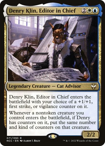 Magic the Gathering Denry Klin, Editor in Chief Streets of New Capenna Commander