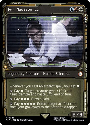 Magic the Gathering Dr. Madison Li Showcase Fallout Commander
