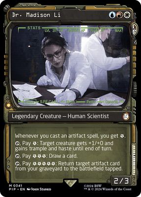 Magic the Gathering Dr. Madison Li Showcase Fallout Commander