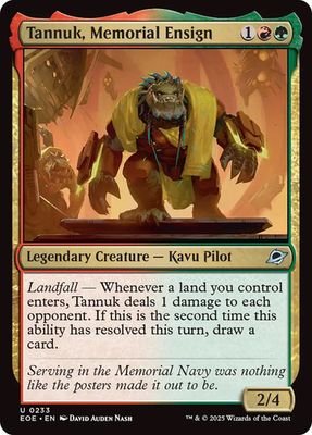 Magic the Gathering Tannuk, Memorial Ensign Edge of Eternities