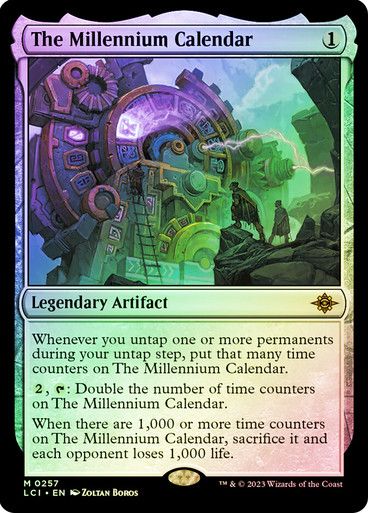 Magic the Gathering The Milenium Calendar Foil The Lost Caverns of Ixalan