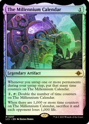 Magic the Gathering The Milenium Calendar Foil The Lost Caverns of Ixalan