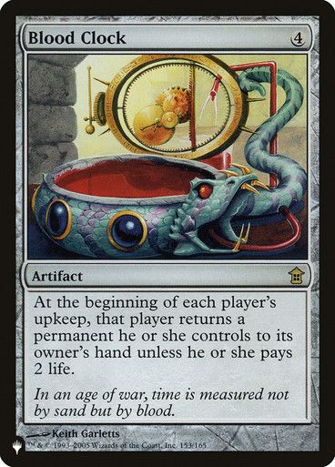Magic the Gathering Blood Clock The List