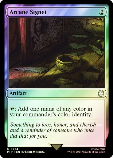 Magic the Gathering Arcane Signet Foil Fallout Commander