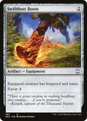 Magic the Gathering Swiftfoot Boots Streets of New Capenna Commander