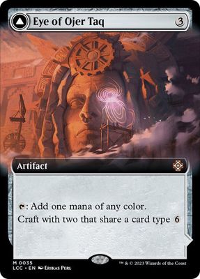 Magic the Gathering Eye of Ojer Taq Extended Art The Lost Caverns of Ixalan Commander