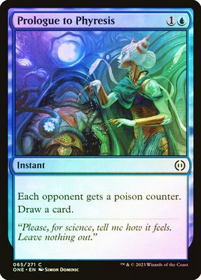 Magic the Gathering Prologue to Phyresis Foil Phyrexia All Will Be One