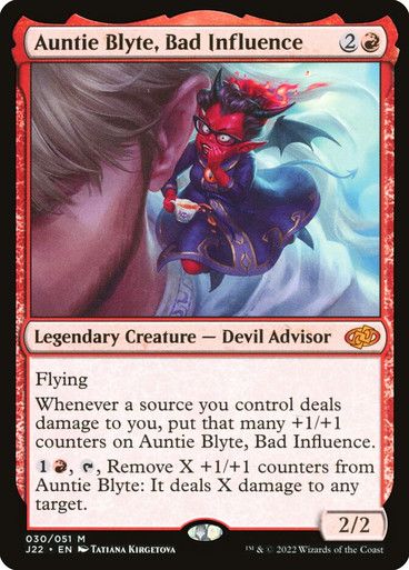 Magic the Gathering Auntie Blyte, Bad Influence Jumpstart 2022