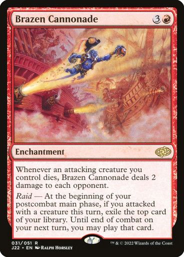 Magic the Gathering Brazen Cannonade Jumpstart 2022