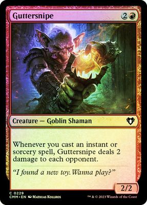 Magic the Gathering Guttersnipe Foil Commander Masters