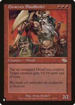 Magic the Gathering Dwarven Bloodboiler The List
